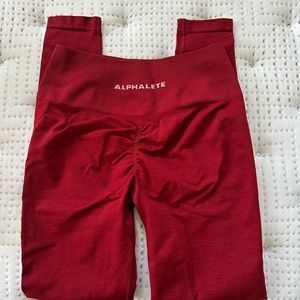 Alphalete scarlet red leggings